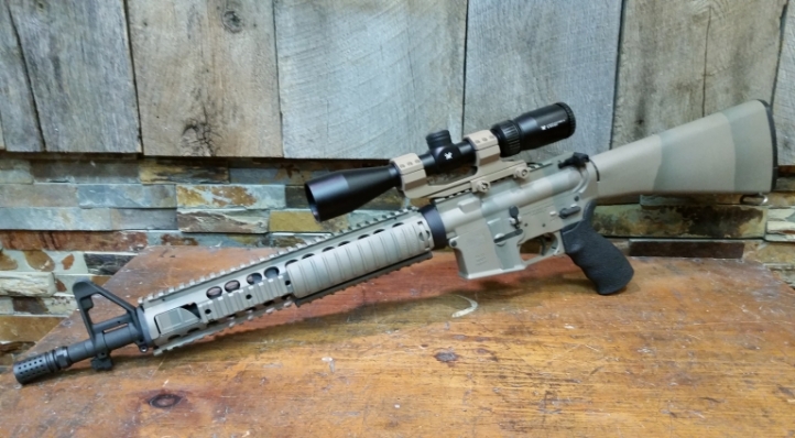 Mock Dissipator in Magpul FDE and Magpul Foliage fade camo